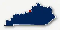 Louisville, Kentucky map area