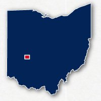 Springfield, Ohio map area
