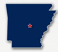 Little Rock, Arkansas map area